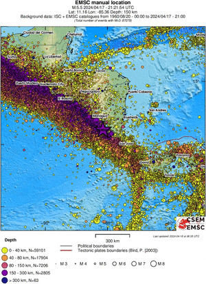 wide historical seismicity