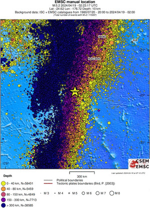 wide historical seismicity