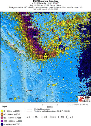 wide historical seismicity