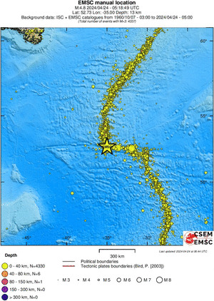 wide historical seismicity
