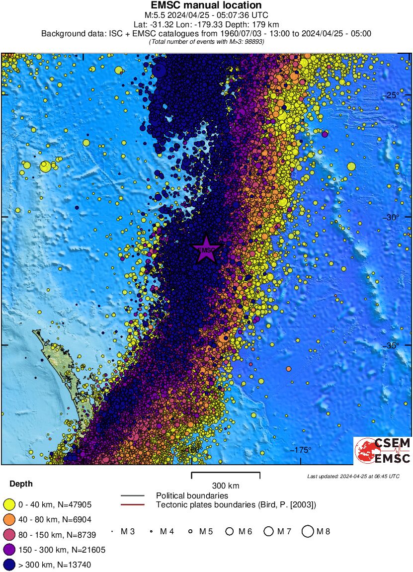 wide historical seismicity