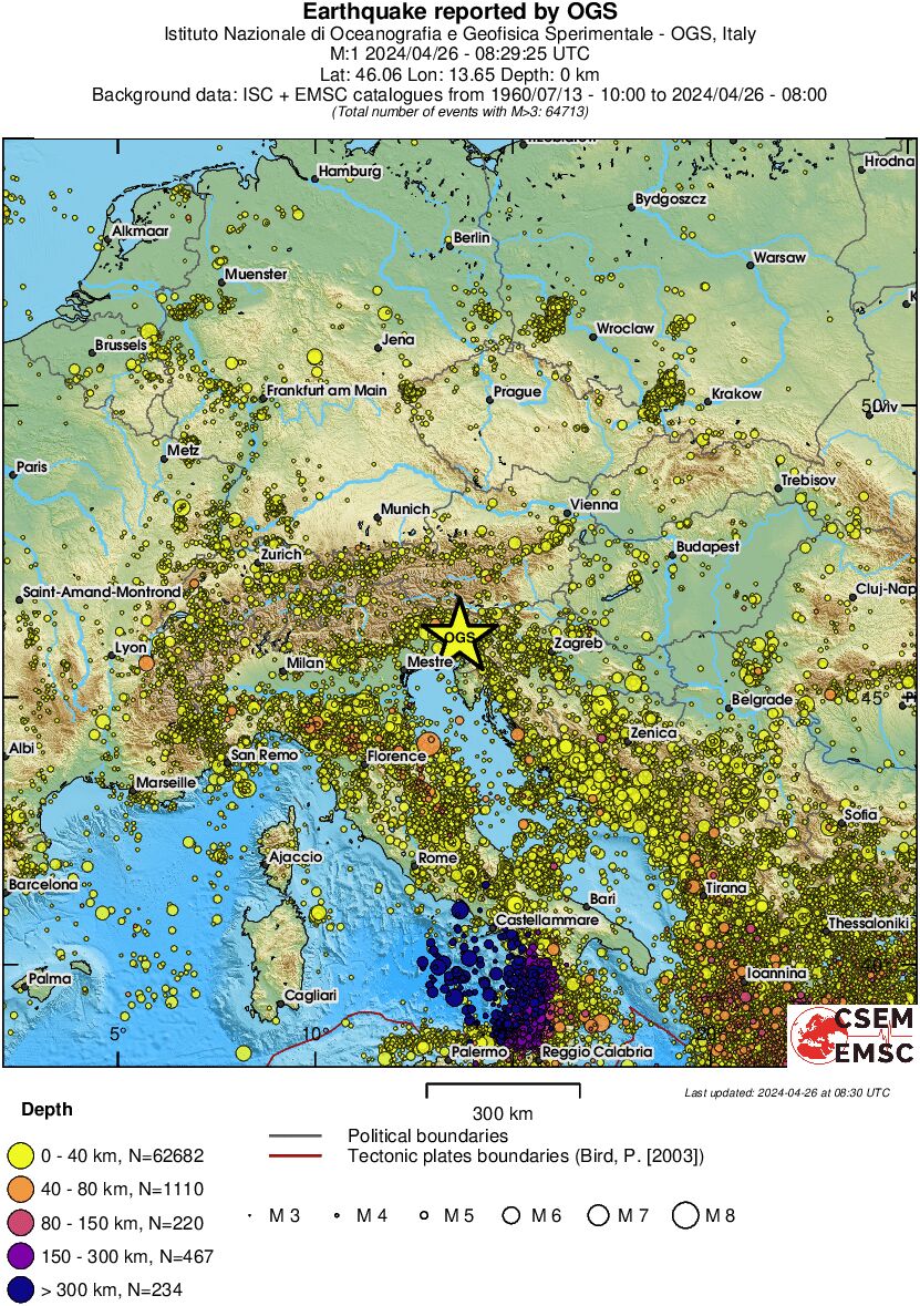 wide historical seismicity
