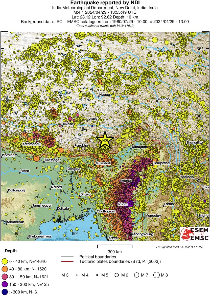 wide historical seismicity