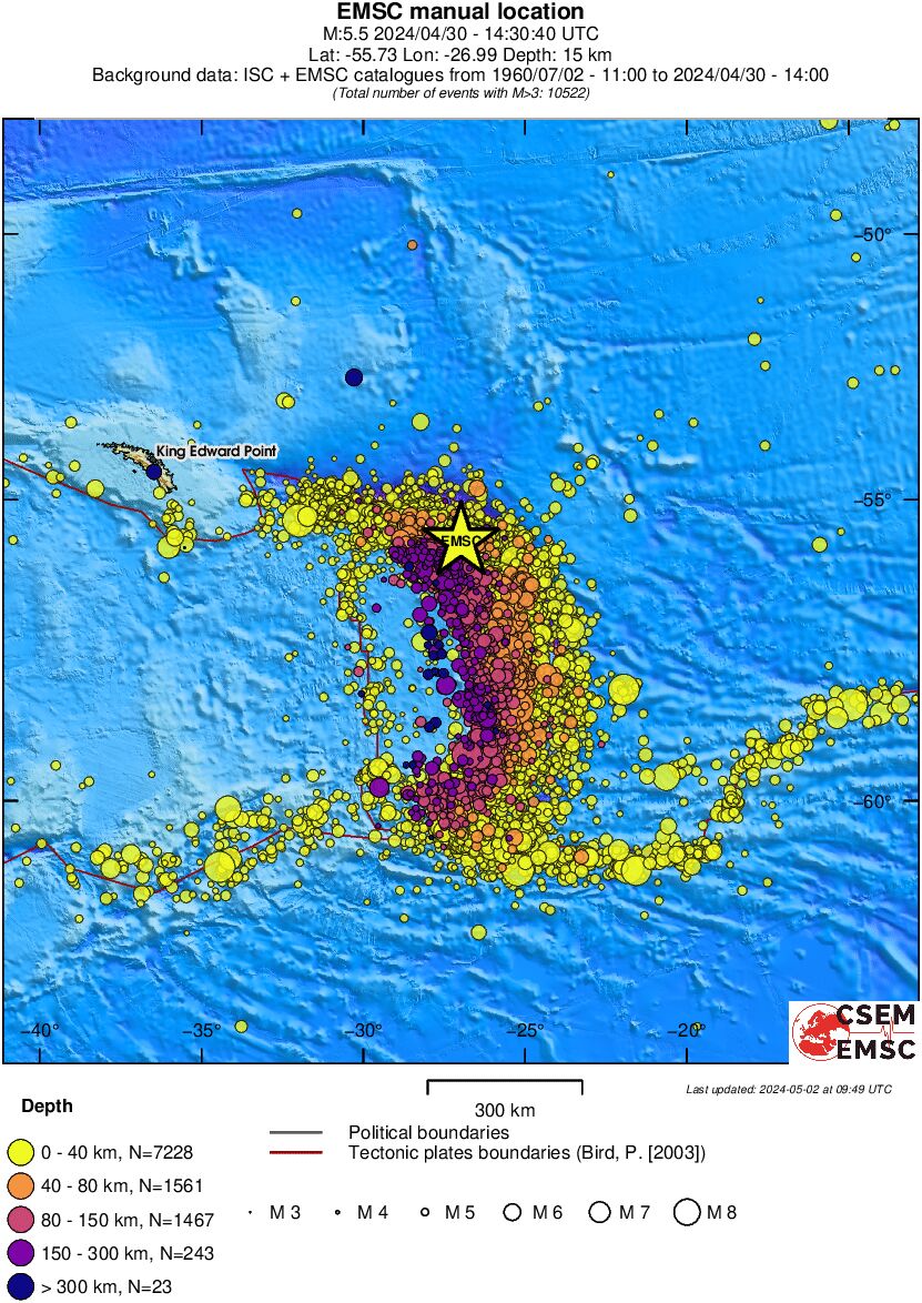 wide historical seismicity