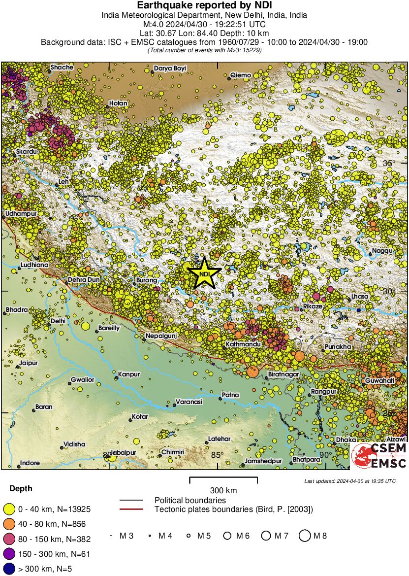 wide historical seismicity