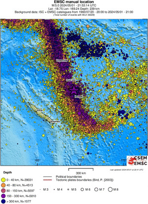 wide historical seismicity