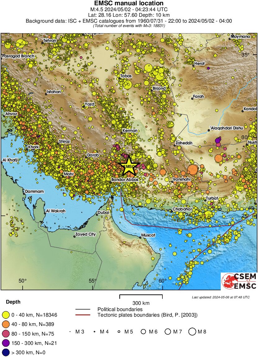 wide historical seismicity