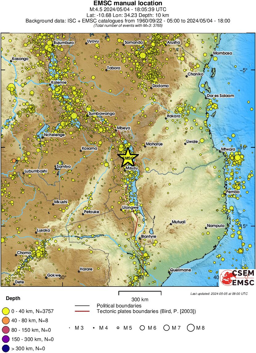 wide historical seismicity
