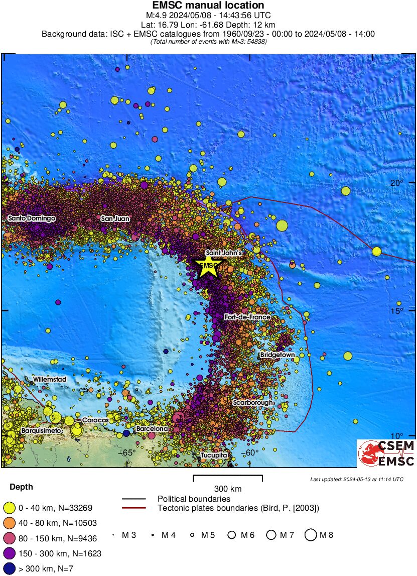 wide historical seismicity