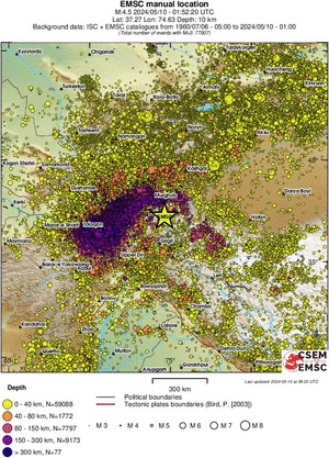 wide historical seismicity