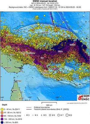 wide historical seismicity