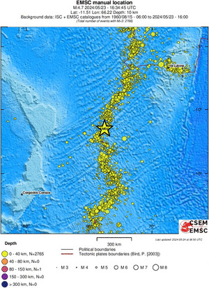 wide historical seismicity