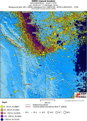 wide historical seismicity