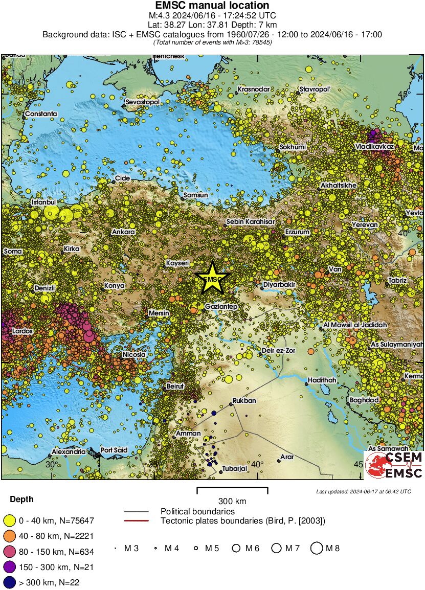wide historical seismicity
