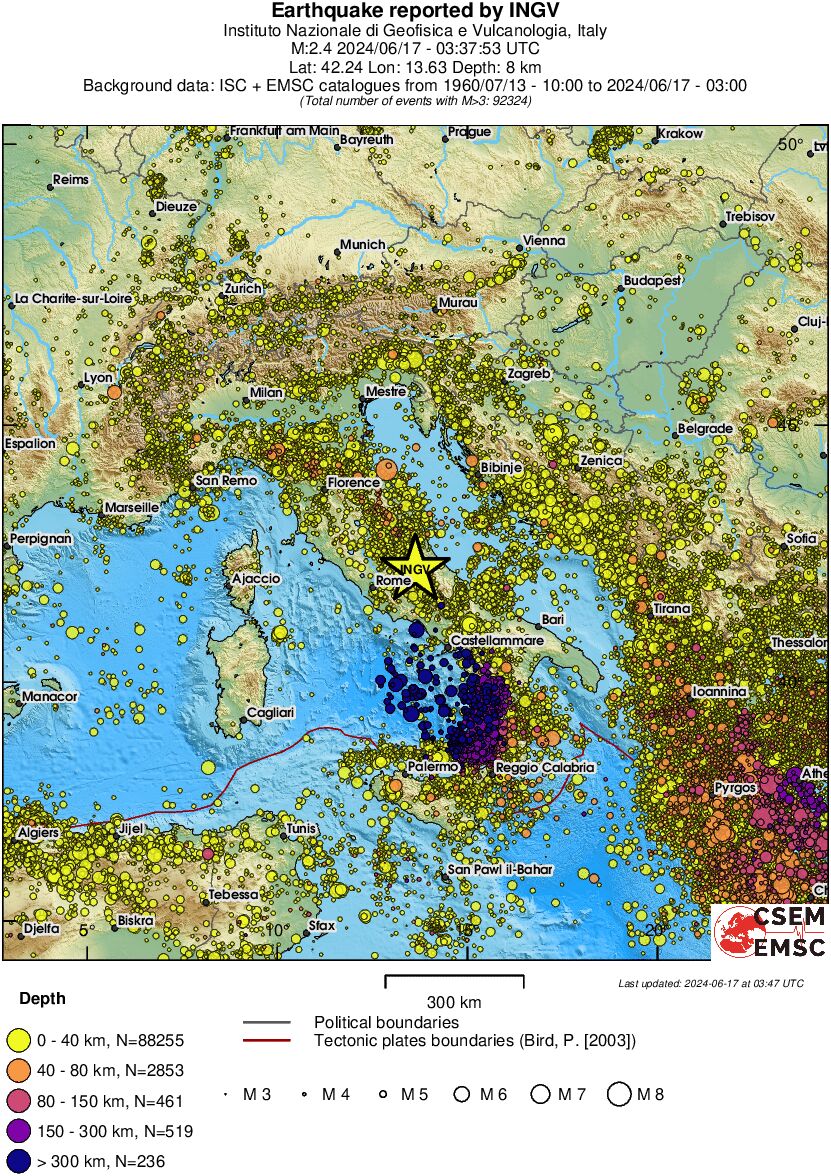 wide historical seismicity