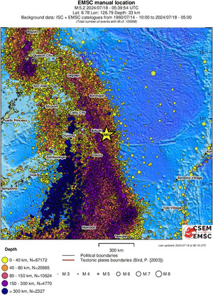 wide historical seismicity