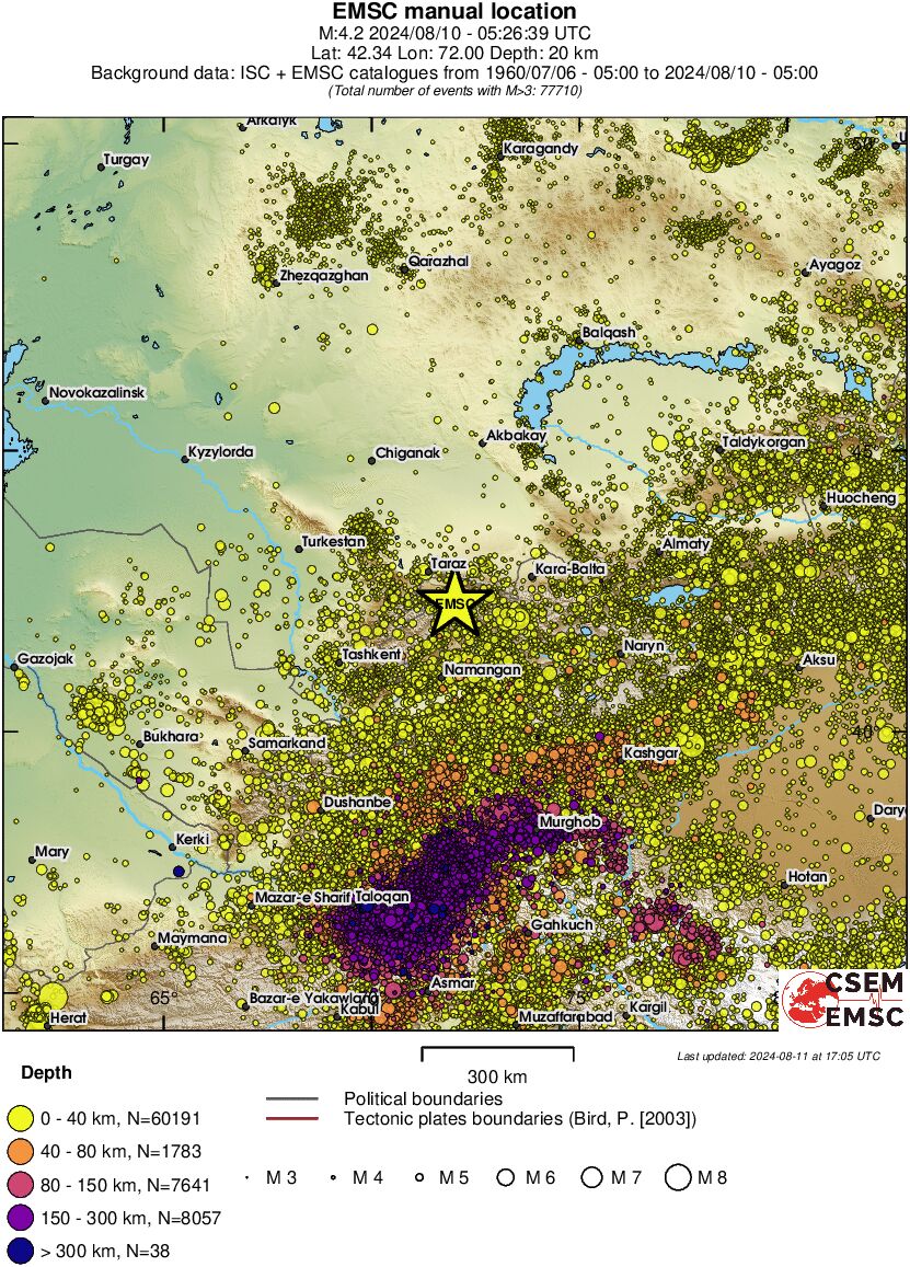 wide historical seismicity