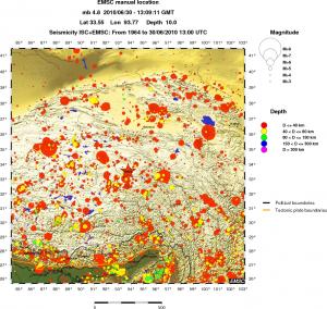 wide historical seismicity