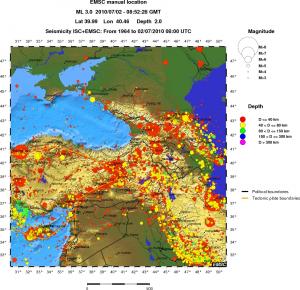 wide historical seismicity