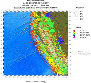 wide historical seismicity