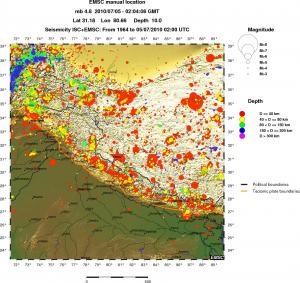 wide historical seismicity
