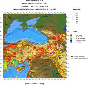 wide historical seismicity