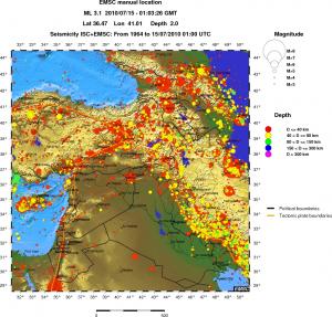 wide historical seismicity