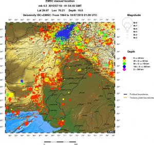 wide historical seismicity