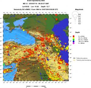 wide historical seismicity