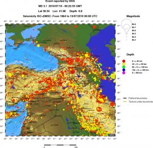 wide historical seismicity