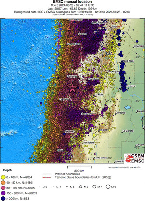 wide historical seismicity
