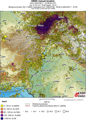 wide historical seismicity