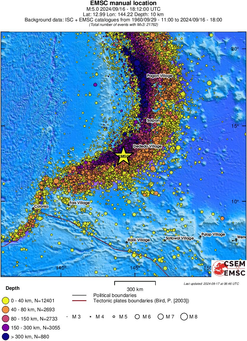 wide historical seismicity
