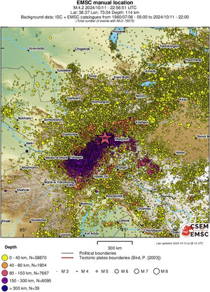 wide historical seismicity