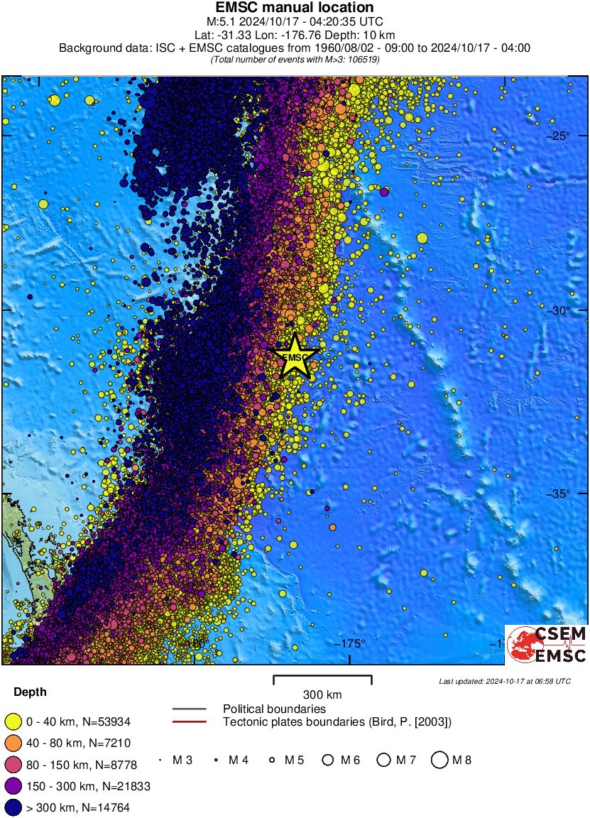 wide historical seismicity