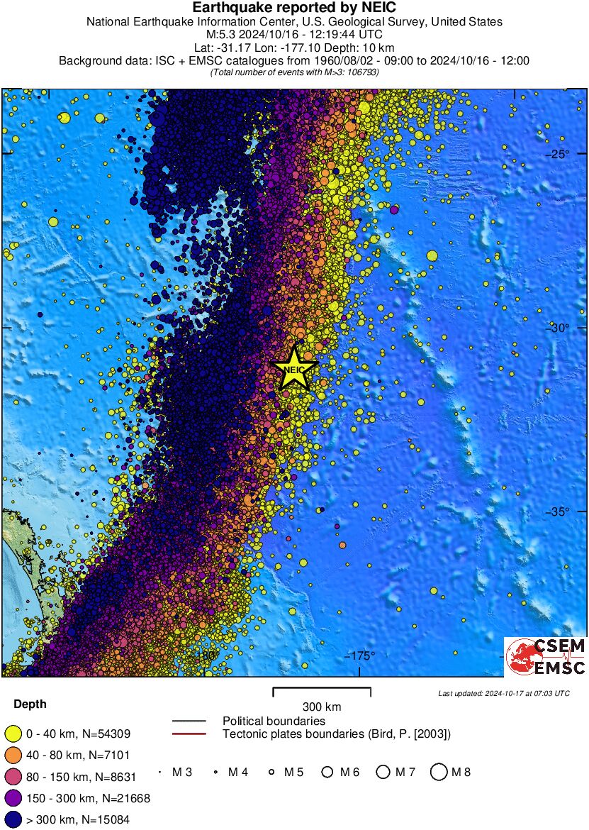 wide historical seismicity