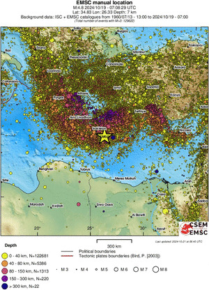 wide historical seismicity