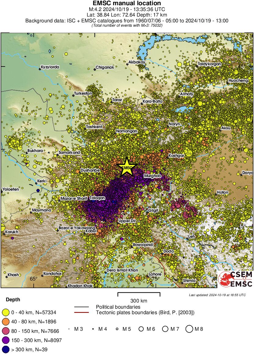 wide historical seismicity