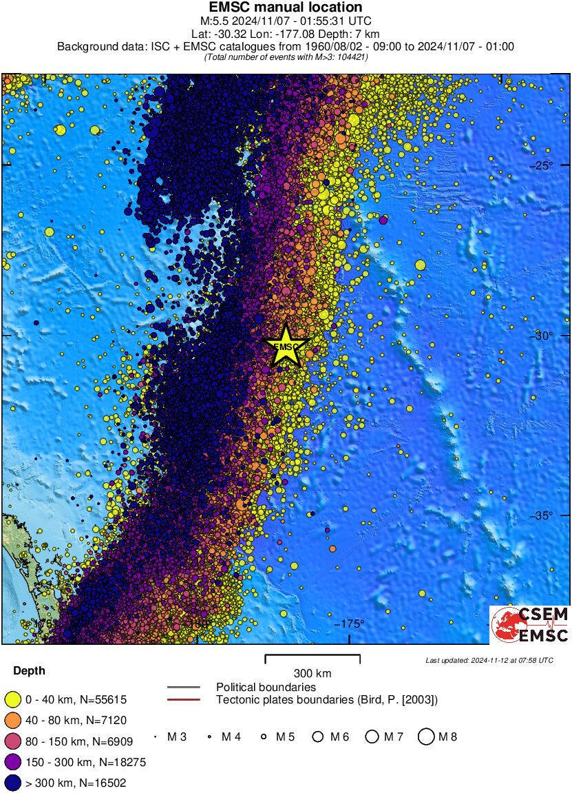 wide historical seismicity