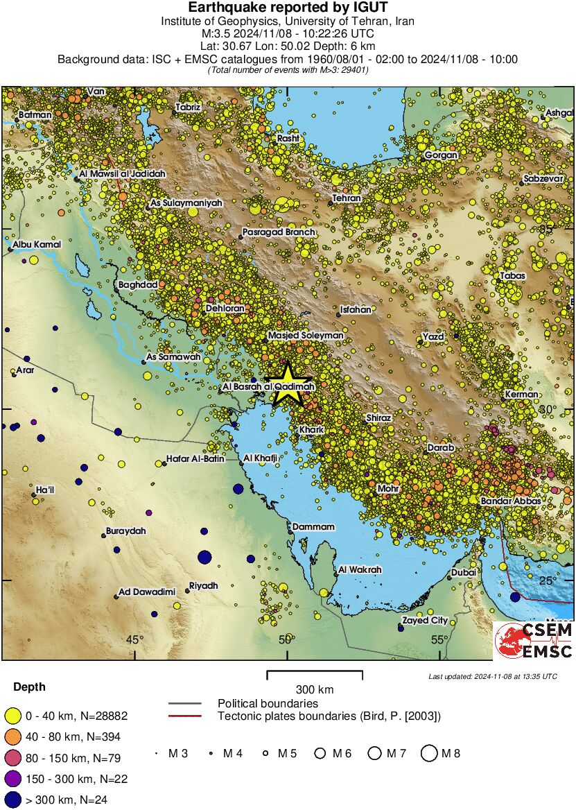 wide historical seismicity