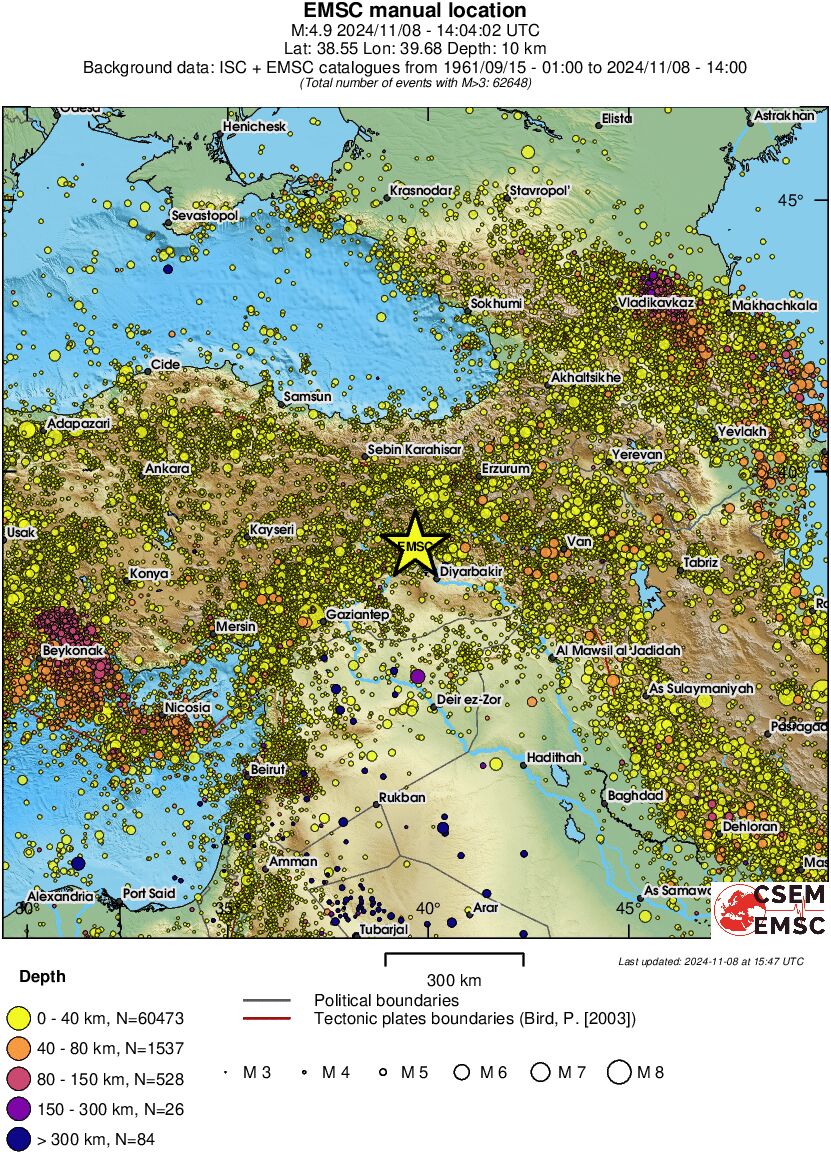 wide historical seismicity