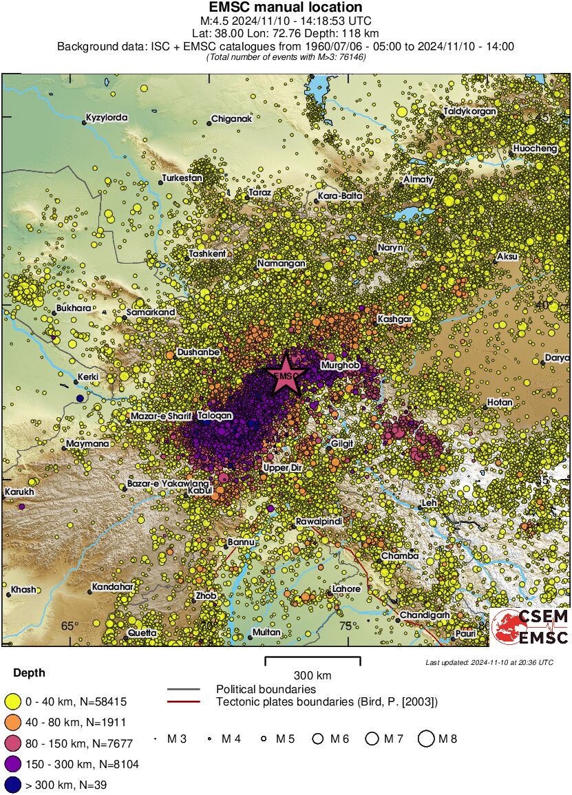 wide historical seismicity