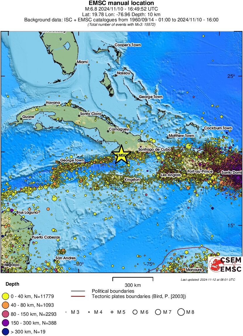 wide historical seismicity