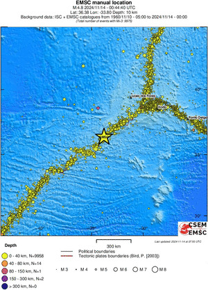 wide historical seismicity
