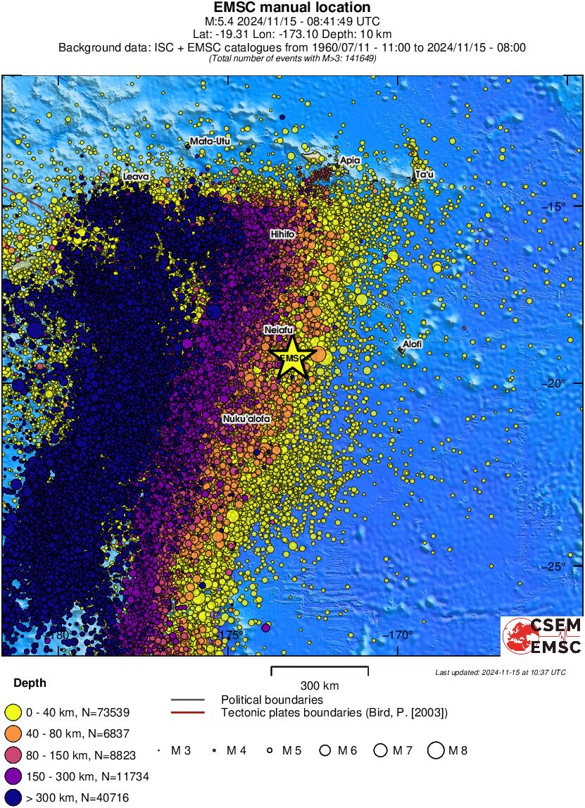 wide historical seismicity