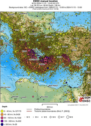 wide historical seismicity