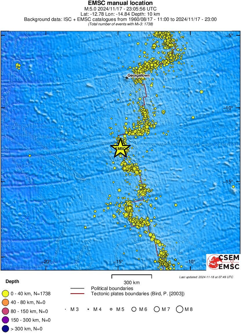 wide historical seismicity