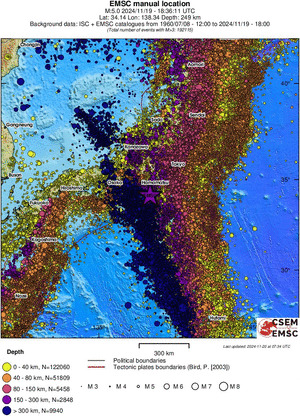wide historical seismicity
