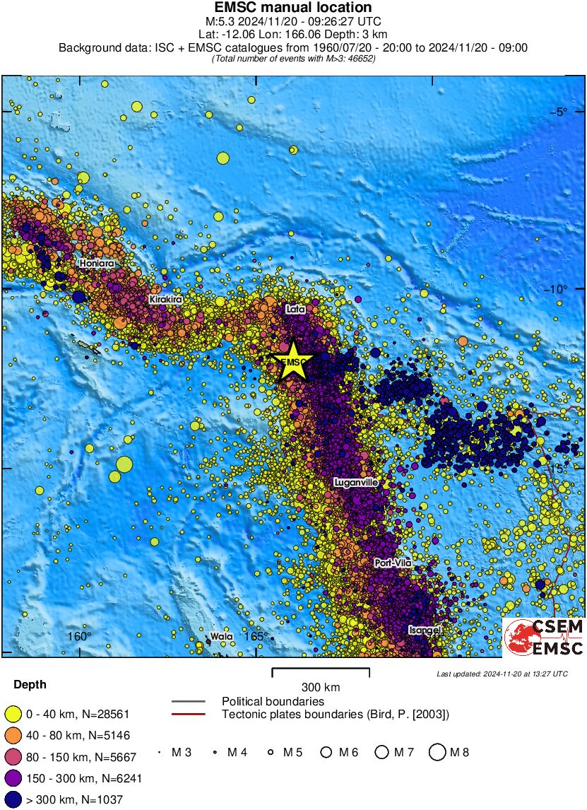 wide historical seismicity