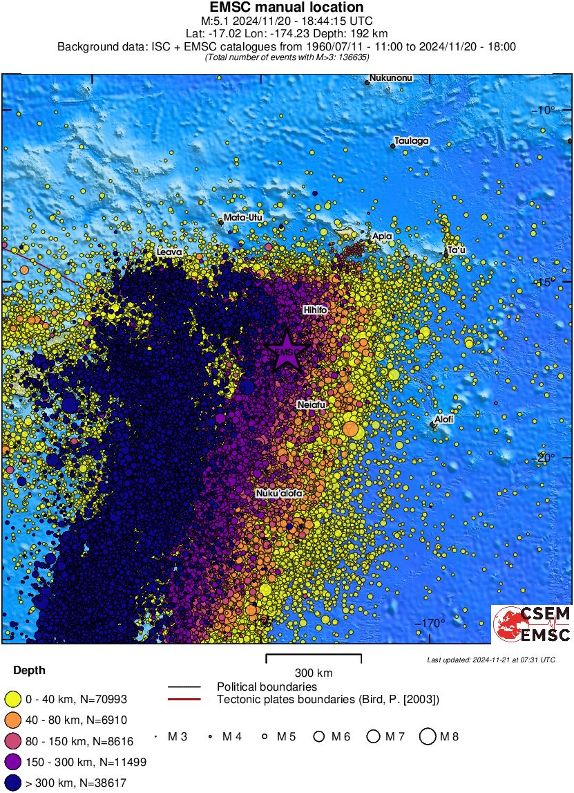 wide historical seismicity